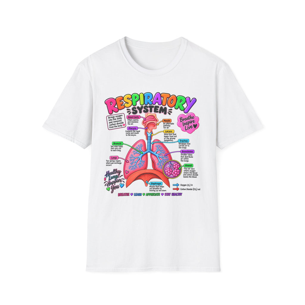 Unisex RESPIRATORY SYSTEM TEE