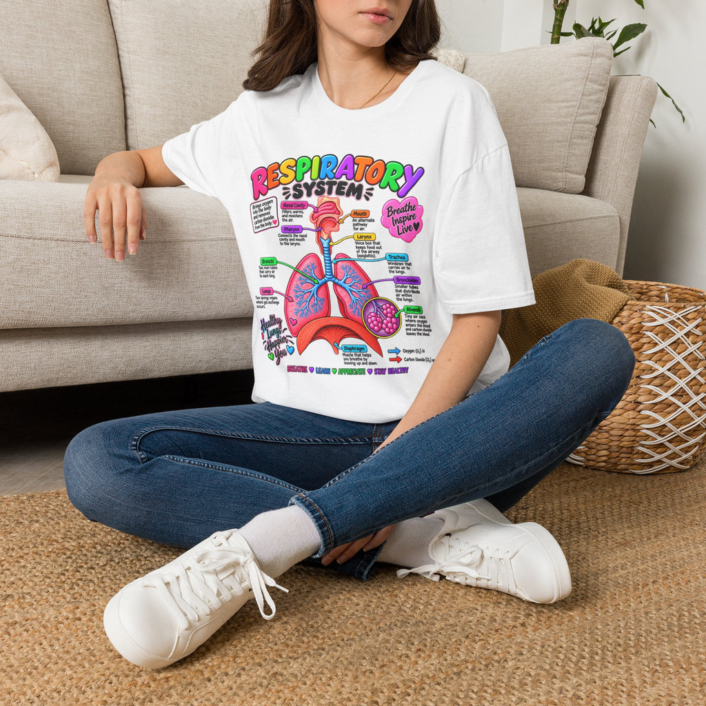 Unisex RESPIRATORY SYSTEM TEE